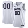Custom Penn State Nittany Lions Basketball White Jersey - All Stitched