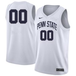 Custom Penn State Nittany Lions Basketball White Jersey - All Stitched