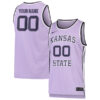 Custom Kansas State Wildcats Basketball Purple Jersey - All Stitched