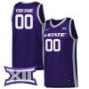 Custom Kansas State Wildcats Basketball Purple Jersey - All Stitched