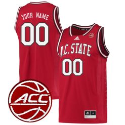 Custom North Carolina State Wolfpack Basketball Red Reverse Retro Jersey - All Stitched