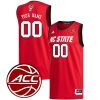 Custom North Carolina State Wolfpack Basketball Red Jersey - All Stitched