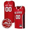 Custom North Carolina State Wolfpack Basketball Red Jersey - All Stitched