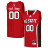 Custom NC State Wolfpack Basketball Red Jersey - All Stitched