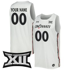 Custom Cincinnati Bearcats Basketball White Game Jersey - All Stitched