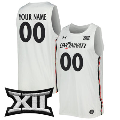 Custom Cincinnati Bearcats Basketball White Game Jersey - All Stitched