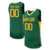 Custom Baylor Bears Basketball Green Game Jersey - All Stitched
