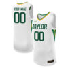 Custom Baylor Bears Basketball White Game Jersey - All Stitched
