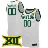 Custom Baylor Bears Basketball White Jersey - All Stitched