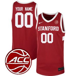 Custom Stanford Cardinal Basketball Cardinal Game Jersey - All Stitched