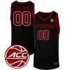 Custom Stanford Cardinal Basketball Black Game Jersey - All Stitched