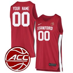 Custom Stanford Cardinal Basketball Cardinal Jersey - All Stitched