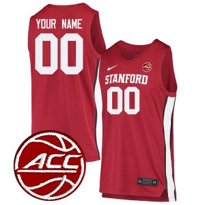 Custom Stanford Cardinal Basketball Cardinal Jersey - All Stitched