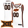 Custom Oklahoma State Cowboys Basketball White Game Jersey - All Stitched