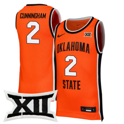 Cade Cunningham Oklahoma State Cowboys Basketball Orange Game Jersey - All Stitched