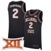 Cade Cunningham Oklahoma State Cowboys Basketball Black Throwback Jersey - All Stitched