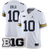 Alex Orji Michigan Wolverines Football White Away Jersey - All Stitched