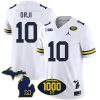 Alex Orji Michigan Wolverines Football White Vapor F.U.S.E Limited Jersey - All Stitched