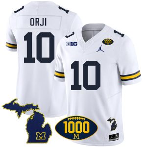 Alex Orji Michigan Wolverines Football White Vapor F.U.S.E Limited Jersey - All Stitched