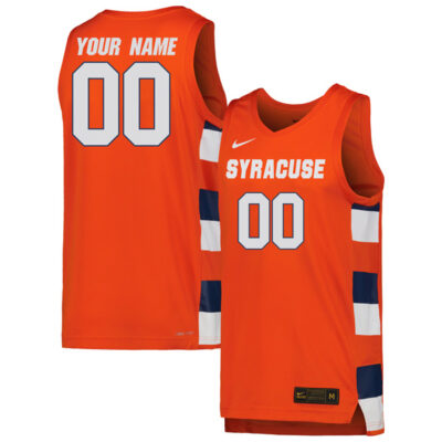 Custom Syracuse Orange Basketball Orange Game Jersey - All Stitched