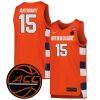 Carmelo Anthony Syracuse Orange Basketball Orange Game Jersey - All Stitched