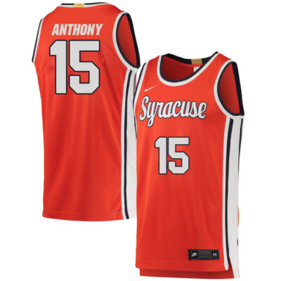 Carmelo Anthony Syracuse Orange Orange Retro Jersey - All Stitched