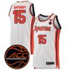 Carmelo Anthony Syracuse Orange Basketball White Retro Jersey - All Stitched