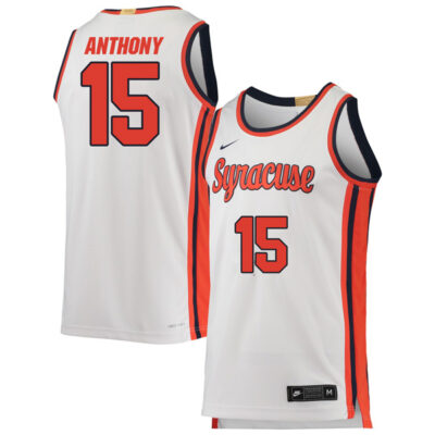 Carmelo Anthony Syracuse Orange White Retro Jersey - All Stitched