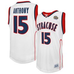 Carmelo Anthony Syracuse Orange Basketball White Alumni Commemorative Jersey - All Stitched