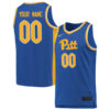 Custom Pittsburgh Panthers Basketball Royal Game Jersey - All Stitched