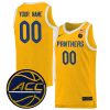 Custom Pittsburgh Panthers Basketball Gold Game Jersey - All Stitched