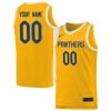 Custom Pittsburgh Panthers Basketball Gold Game Jersey - All Stitched
