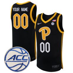 Custom Pittsburgh Panthers Basketball Black Game Jersey - All Stitched