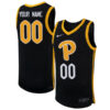 Custom Pittsburgh Panthers Basketball Black Game Jersey - All Stitched