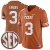 Quinn Ewers Texas Longhorns Football Orange Home Game Jersey - All Stitched w/ SEC Patch