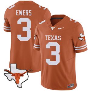 Quinn Ewers Texas Longhorns Football Orange Vapor F.U.S.E Limited Jersey - All Stitched
