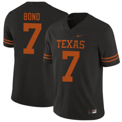 Isaiah Bond Texas Longhorns Football Black Alternate Game Jersey - All Stitched
