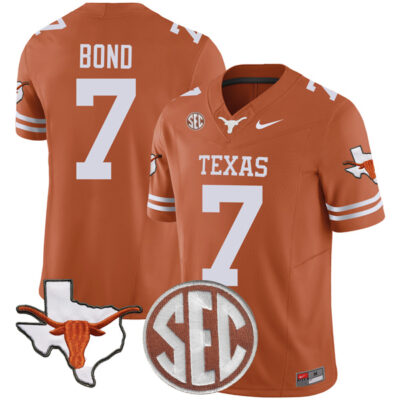 Isaiah Bond Texas Longhorns Football Orange Vapor F.U.S.E Limited Jersey - All Stitched w/ SEC Patch