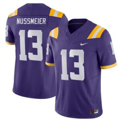 Garrett Nussmeier LSU Tigers Football Purple Vapor F.U.S.E Limited Jersey - All Stitched