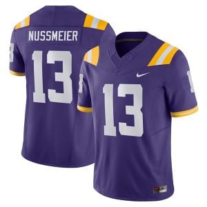Garrett Nussmeier LSU Tigers Football Purple Vapor F.U.S.E Limited Jersey - All Stitched