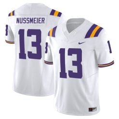 Garrett Nussmeier LSU Tigers Football White Vapor F.U.S.E Limited Jersey - All Stitched
