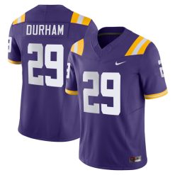 Caden Durham LSU Tigers Football Purple Vapor F.U.S.E Limited Jersey - All Stitched