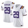 Caden Durham LSU Tigers Football White Vapor F.U.S.E Limited Jersey - All Stitched