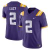 Kyren Lacy LSU Tigers Football Purple Vapor F.U.S.E Limited Jersey - All Stitched