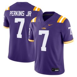 Harold Perkins Jr LSU Tigers Football Purple Home Jersey - All Stitched