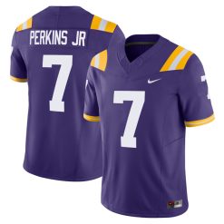 Harold Perkins Jr LSU Tigers Football Purple Vapor F.U.S.E Limited Jersey - All Stitched