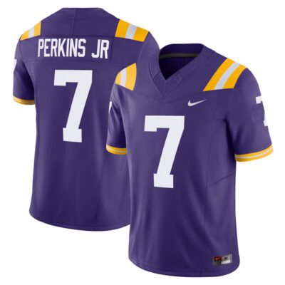 Harold Perkins Jr LSU Tigers Football Purple Vapor F.U.S.E Limited Jersey - All Stitched
