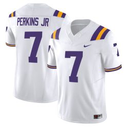 Harold Perkins Jr LSU Tigers Football White Vapor F.U.S.E Limited Jersey - All Stitched