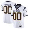 Custom West Virginia Mountaineers Football White Game Jersey - All Stitched
