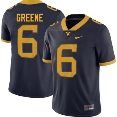 Garrett Greene West Virginia Mountaineers Football Navy Alumni Jersey - All Stitched